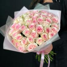 51 нежно-розовая роза Кения 45 см